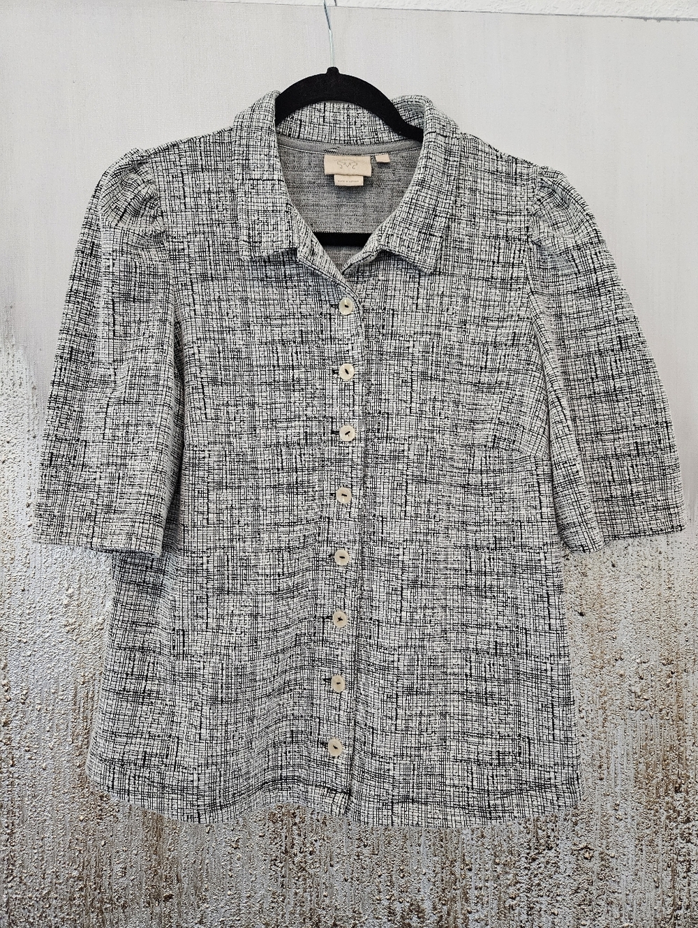 ANTHROPOLOGIE Vanessa Virginia Puff-Sleeve Buttondown Top